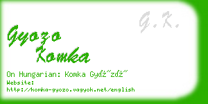 gyozo komka business card